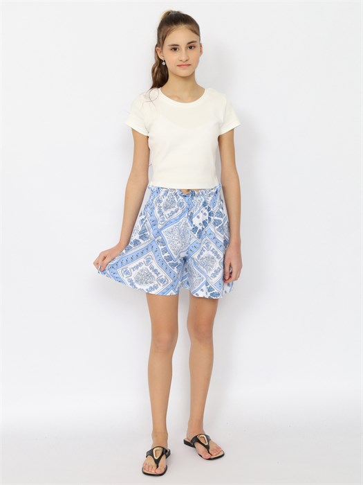 CSJG 70475-43-400 Шорты для девочки (Голубой (158)-80) 592504 - фото 115730