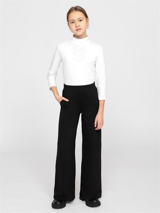 CWJG 63602-20 Водолазка для девочки (Белый (152)-80) 565075 - фото 115801