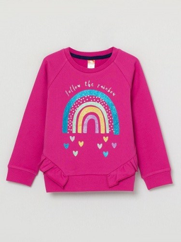 CWKG 62810-46-282 Джемпер модель "свитшот" для девочки (Фуксия (098)-56) 495347 - фото 115835