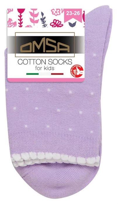 Носки 22P31 (19-22-lilla) в горошек БЕЗ СКИДКИ!!! 507786 - фото 116481