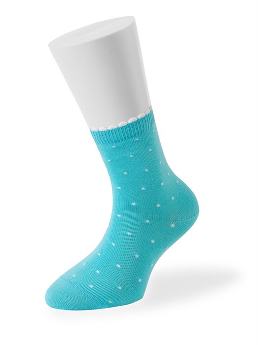 Носки 22P31 (23-26-blu chiaro)  в горошек БЕЗ СКИДКИ!!! 507783 - фото 116484
