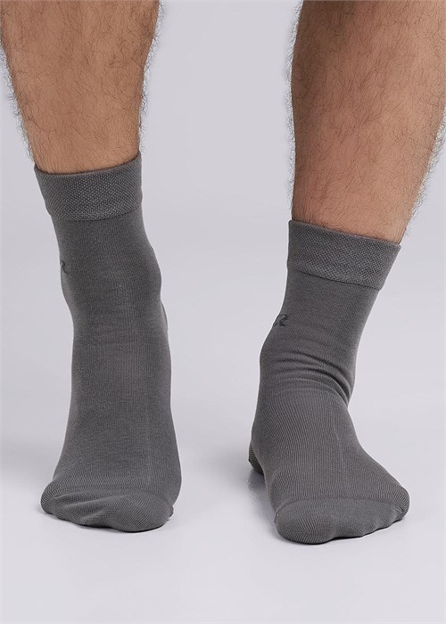 CLE Носки муж.К107 хл+па (27-серый) 95786 - фото 117142