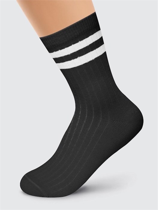 CLES Носки жен.L3001 market line хл+эл (23-чёрный) 95790 - фото 117148