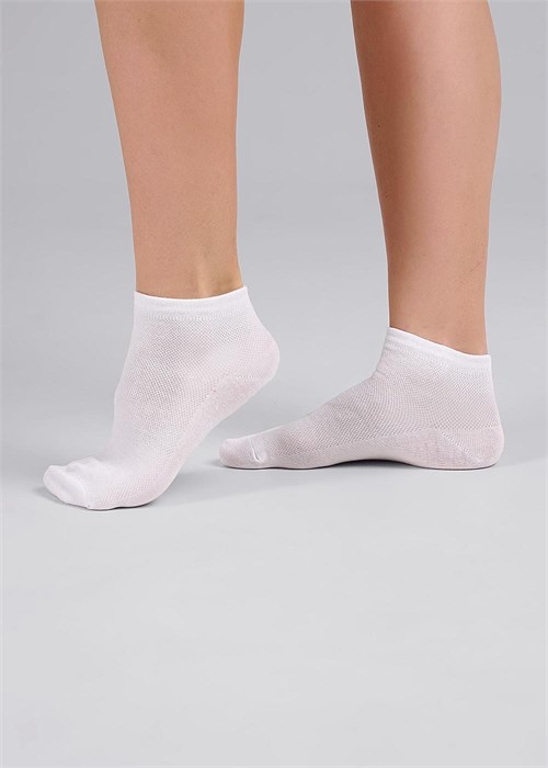 CLES Носки жен.L2001 market line сетка (23-белый) 95795 - фото 117153