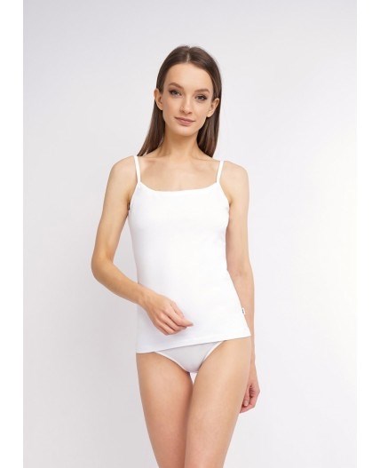 CLE LM001-1 Майка жен. ЧБ база (48-белый) 95841 - фото 117200