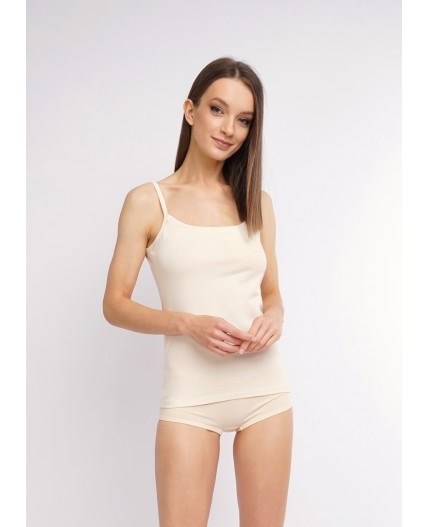 CLE LM001-1 Майка жен. ЧБ база (46-св.бежевый) 95842 - фото 117201