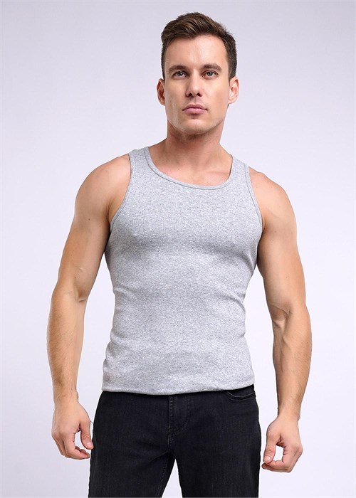 CLE MV602148рт Майка муж. меланж (52-меланж св.серый) 95875 - фото 117234