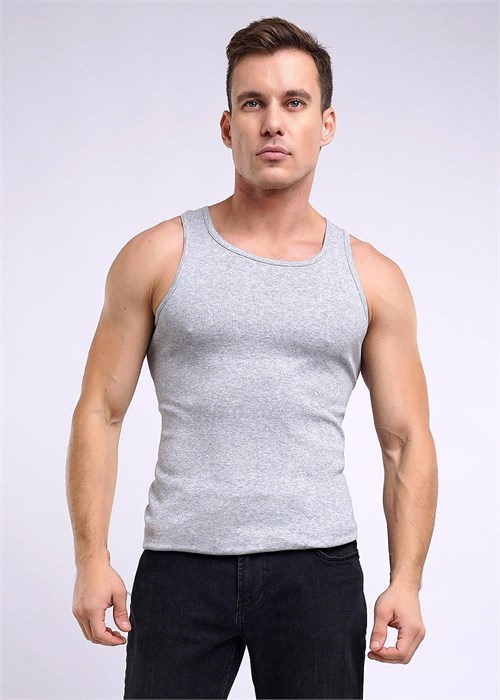 CLE MV602148рт Майка муж. меланж (54-меланж св.серый) 95876 - фото 117235