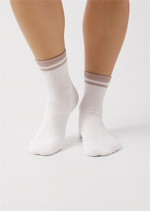 CLES Носки жен.L3005 market line хл+эл (25-белый) 95926 - фото 117301