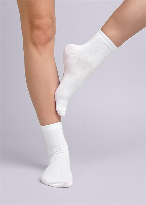 CLE Носки жен.Д201 хл+эл логот (23-белый) 96776 - фото 118521