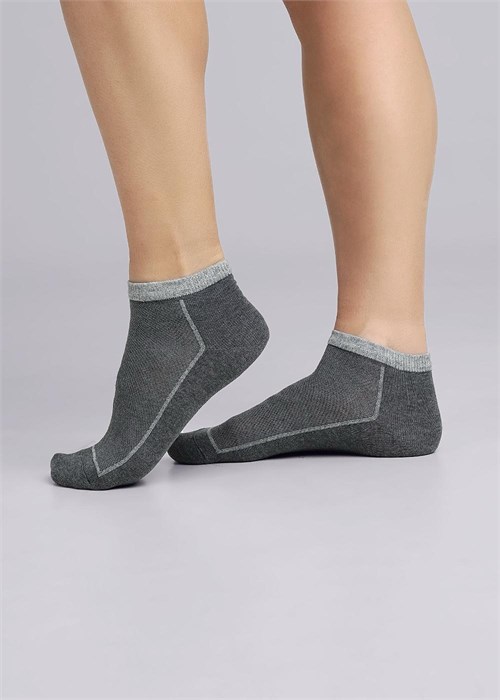 ЭЙС Носки жен.Д123ш хл+эл укор (23-т.серый) 96852 - фото 118632
