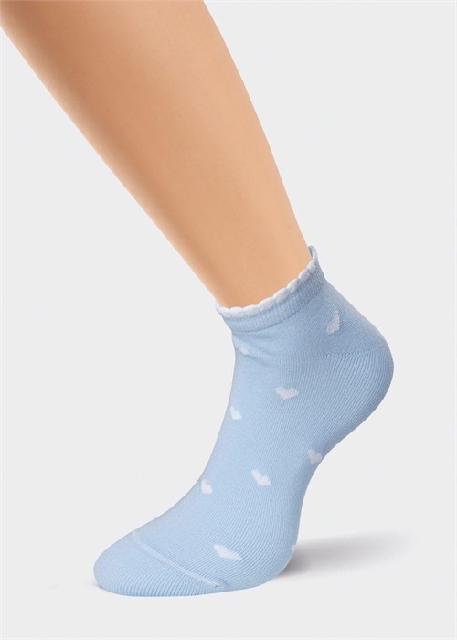 ЭЙС Носки жен.Д141 хл+эл укор (23-св.голубой) 96856 - фото 118639