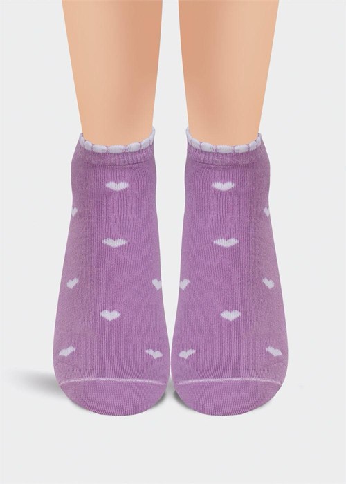 ЭЙС Носки жен.Д141 хл+эл укор (25-св.фиолетовый) 96859 - фото 118643