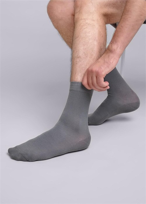 CLE Носки муж.К112 хл+па сетка (25-серый) 97017 - фото 118860