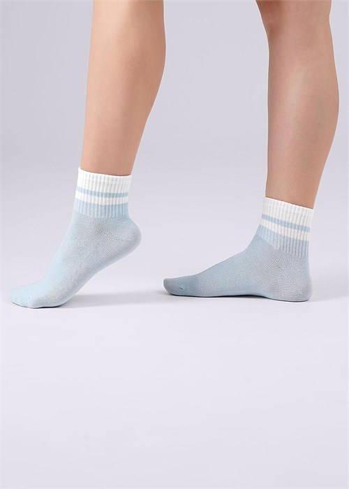 CLES Носки жен.L2000 market line хл+эл (25-св.голубой) 97038 - фото 118881