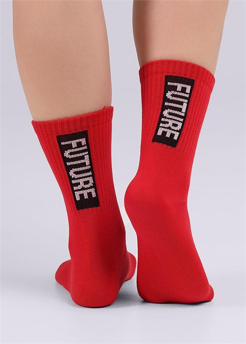 CLES Носки жен.L3002 market line хл+эл (23-красный) 97042 - фото 118885