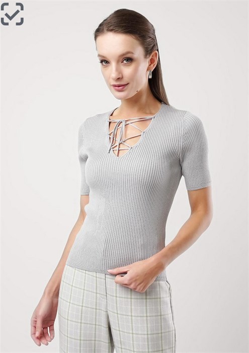 CLE Джемпер жен. 254436/167вп св.серый 42 97098 - фото 118961