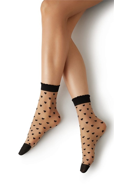 Носки CUORI 20 (0-Caramello/Nero) MNM 97192 - фото 119114