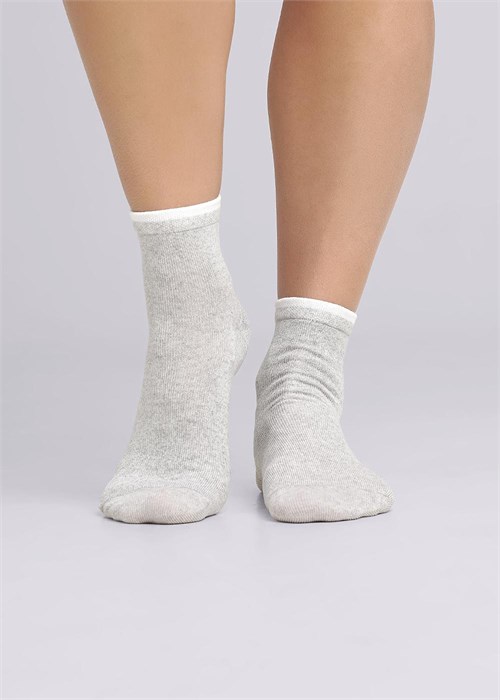 ЭЙС Носки жен.Д140 хл+эл (23-меланж серый) 97219 - фото 119144