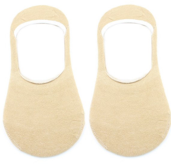 ННЖ Носки невидимые женские "Hobby Line"/12/ х/б, бежевый, однотонные (36-39) 97233 - фото 119159