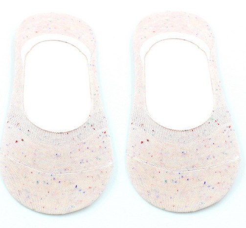 ННЖР1-6 Носки невидимые женские.р.36-40 "Hobby Line"/12/ х/б, персиковый мелланж 97239 - фото 119165