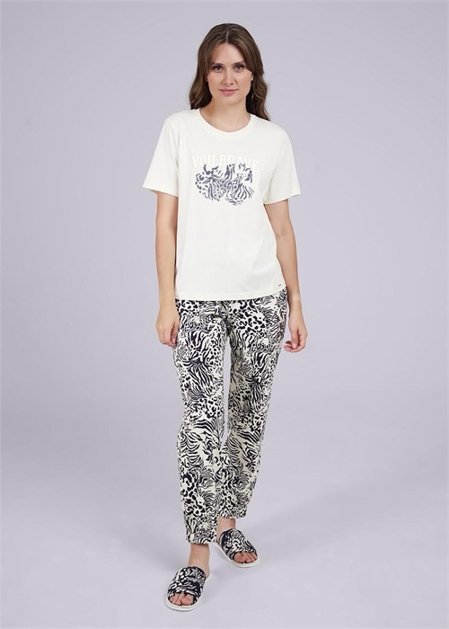 CLE LP25-1147/2 Пижама жен. Ирбис (44-молочный/т.синий) 97762 - фото 119713