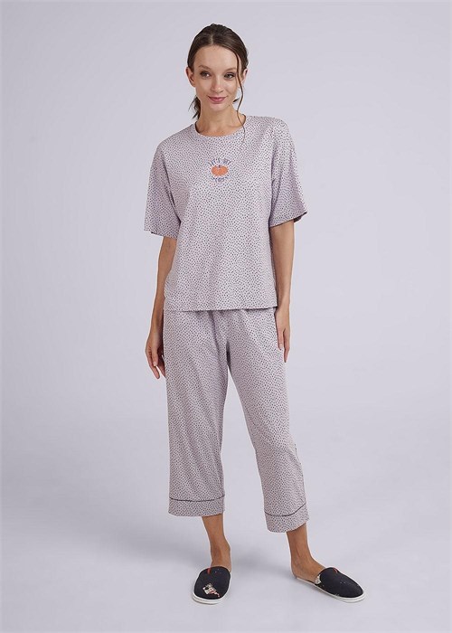 CLE LP14-1131/3 Пижама жен. Тыковка (48-св.сиреневый/фиолетовый) 97772 - фото 119723