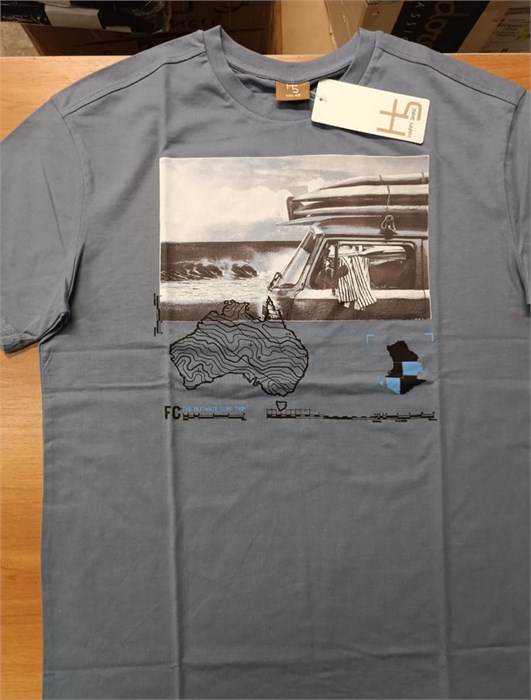 HSXM 60509-48K Футболка мужская (Т.серый (182)-116(58)) 98011 - фото 119973