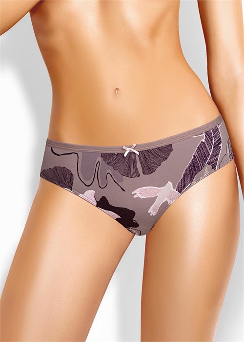 CLE B1181 Трусы жен. Миндаль (44-т.бежевый/т.коричневый) 98095 - фото 120061