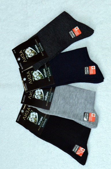Носки муж.№7012  "Лиза" средние ассорти 12шт/уп 98136 - фото 120128