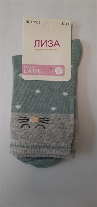 Носки жен.№2505-1 "Лиза" средние 12шт/уп 98140 - фото 120132