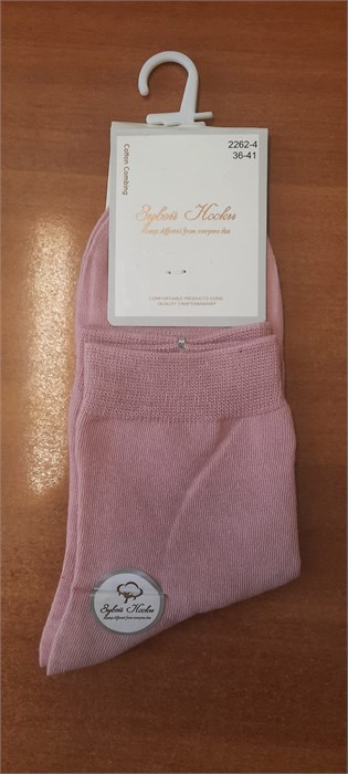 Носки жен.№2262-4 "ZuWei" средние х/б 10шт/уп 98399 - фото 120398