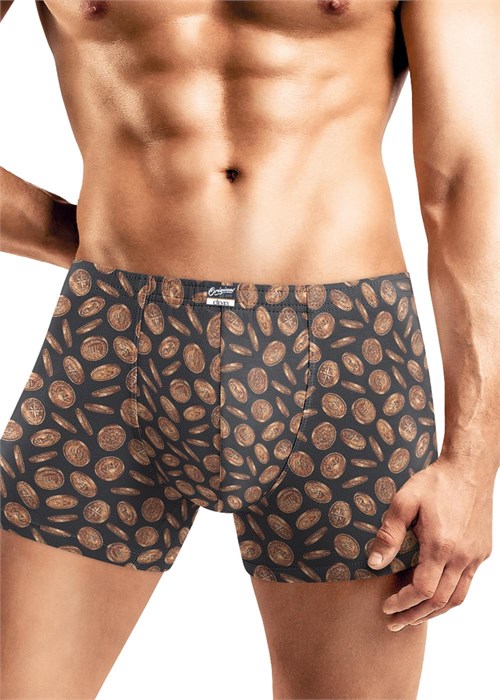 CLE MSH450641 Трусы муж. (52-т.серый/св.оранжевый) 98479 - фото 120481