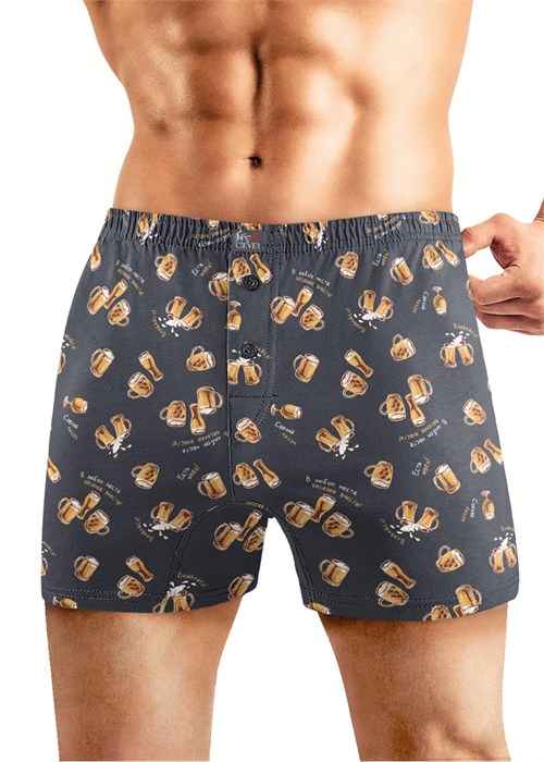 CLE MBX452041 Трусы муж. (52-т.серый/оранжевый) 98507 - фото 120510