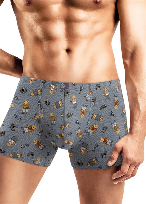 CLE MSH452031 Трусы муж. (54-серый/жёлтый) 98512 - фото 120515