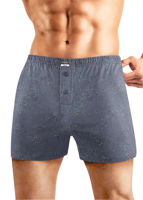 CLE MBX560311 Трусы муж. (50-серый/св.зелёный) 98623 - фото 120629