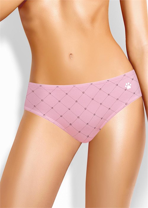 CLE B1208/1 Трусы жен. Лапка (52-св.розовый/зелёный) 98656 - фото 120662