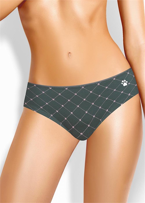 CLE BR1208/2 Трусы жен. Лапка (44-зелёный/св.розовый) 98657 - фото 120663