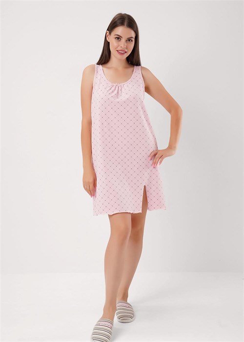 CLE LS15-1208 Сорочка ночн. жен. Лапка (50-св.розовый/зелёный) 98678 - фото 120684