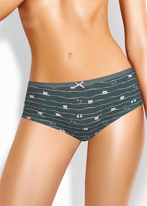 CLE SH1208 Трусы жен. Лапка (44-зелёный/розовый) 98680 - фото 120686