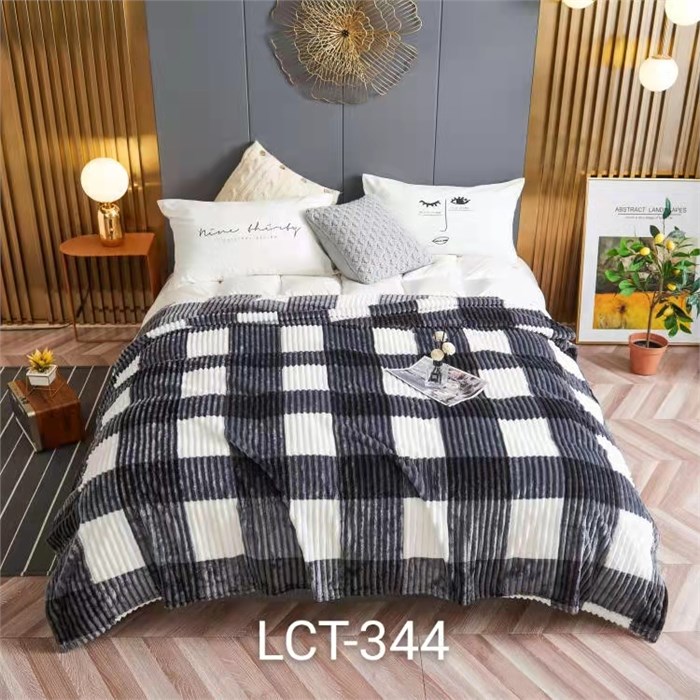 Плед "Эльза" велсофт 220*200 см LCT-344 серый Эльза 220*200 см LCT-344 серый - фото 78708