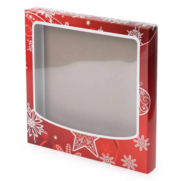 Коробка для полотенца "Красная звезда" 26*26*3 BOX-REDSTAR-26263 - фото 87500