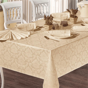 Скатерть Efor Cotton Set 160х220 см. кремовый SK-222/03