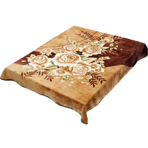 Плед акриловый гладкий 160х220 см. Новый орех 003-3-2