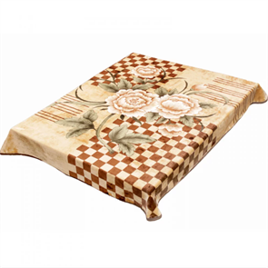 Плед акриловый гладкий 160х220 см. Шахматы 085-1-3