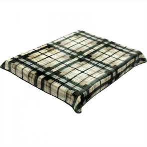 Плед акриловый гладкий 160х220 см. Клетка новая 092-1