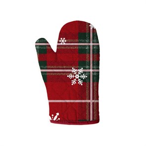 Прихватка-рукавица рогожка Vse DOMA 18х28 см. 60339-1 Рождественское утро 60339-1-3