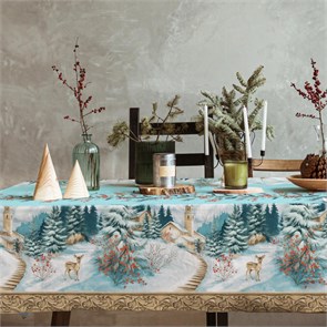Скатерть рогожка Vse DOMA 145х220 см. 60323-1 Лес чудес 60323-1-3