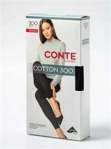 Легинсы жен. хлопковые COTTON LEGGINGS 300 25С-10СП (6-nero) 86168