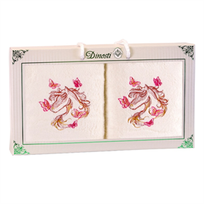 Набор полотенец из микрофибры 40х70 см. 2 шт. РРМФ-105 Рыжая бабочка РРМФ-105